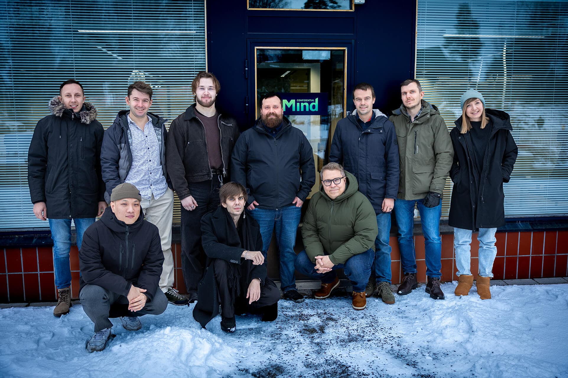 ConfidentialMind team outside headquarters